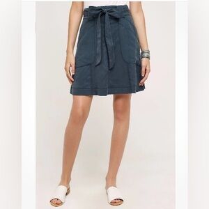 anthropologie HD in Paris bryden gray/blue skirt size 0